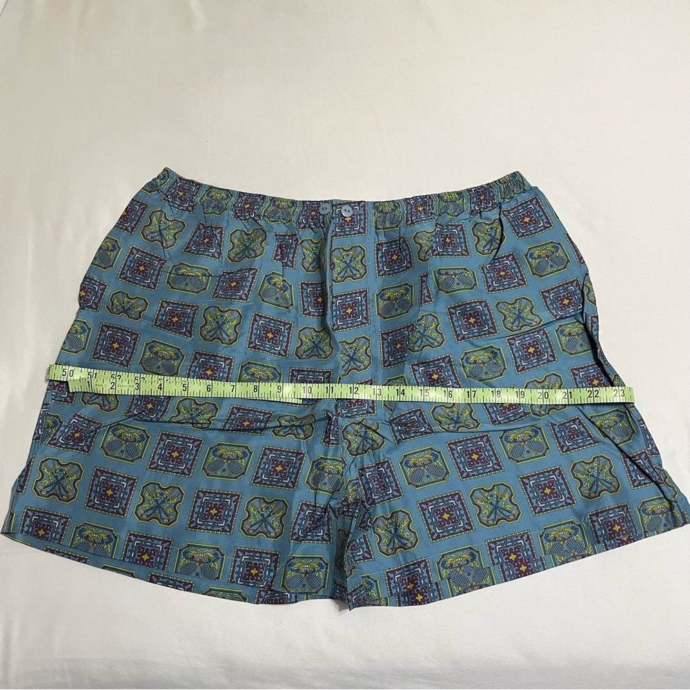 SIGNE INCOGNITO Light Blue Men's Silk Pajama Set With Shorts Size L NWT - Picture 11 of 11